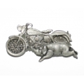 Значок "Свин и мотоцикл"